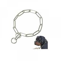 Colliers Étrangls Collier de Dressage pour Chien Colliers Classiques Réglable en Acier Solide Chaîne Collier en Chaîne Grosses pour Chien 5.0mmX80cm