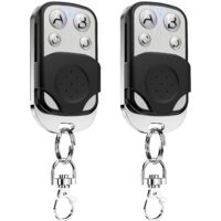 2 x Universal Remote Control Gate 433.92 MHz Fixed Code Beep Gate Universal Wireless Garage Remote Control 4 Keys Copier for Garage Door and Car