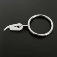 40 Pièces Anneaux de Rideaux en Métal Anneaux pour Tringle à Rideaux Anneaux de Suspension de Rideaux Anneaux de Rideau & Crochet de Rideau Pour rideaux et tringles, 30 mm Diamètre Intérieur