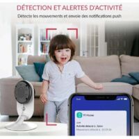 Caméra Surveillance WiFi YI Pro 2K Intérieure - Audio Bidirectionnel, Suivi Mouvement Et Compatible Alexa