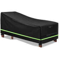 Housse de Canapé de Jardin, Housse Canape Exterieur, Housse de Banc de Jardin Imperméable, Housse de canapé de Jardin, Housse de Banc de Jardin Noir 200x75x70/40cm