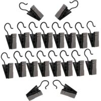 Lot de 50 petites pinces à rideaux en métal pour rideaux, images, décoration d'intérieur, arts et artisanat, noir