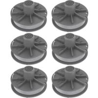 Lot de 6 bobines de fil pour débroussailleuse Gardena 5307-20, pour Easycut 400 Art. 8846, EasyCut 400/25 Art. 9807, ComfortCut450 Art.8847