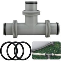 Tee Joint For Water Pipe,Spare Tube Fitting For Inflatable Pool, Sand Filter Pump Hose Tee Fitting Adapter, Hose Joint Connector