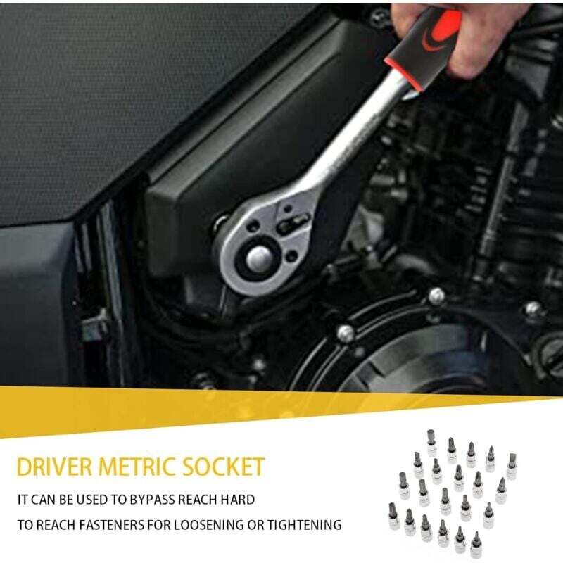 Coffret 94 pcs Clé et douilles,Outil de Réparation Auto - Auto