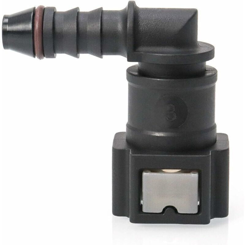 SOURCING MAP Raccord Cannelé De Tuyau En Laiton 10mm Connecteur De Tuyau Coudé à 90 Degrés