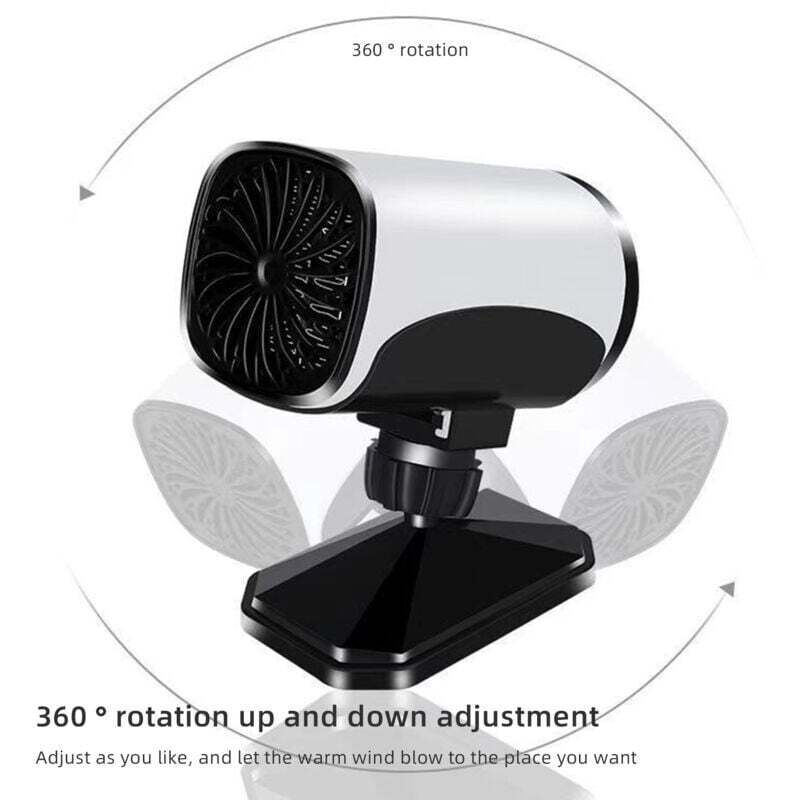 Chauffage Voiture 12V Portable – Désembueur Rapide Pour Pare-Brise Et Vitres – Vent Chaud & Naturel