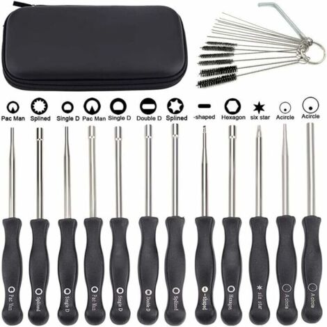 Lot De 2 Clés De Réglage Pour Fenêtres/portes - Torx 15, Hexa 4mm, Tête Sphérique 4mm, Poignée Thermorétractable