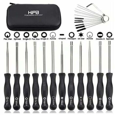 Ensemble de 12 outils de réglage de carburateur et tournevis de réglage pour moteur à 2 temps, pour débroussailleuses, tronçonneuses Poulan, Husqvarna, STHIL, Echo., (1/5)