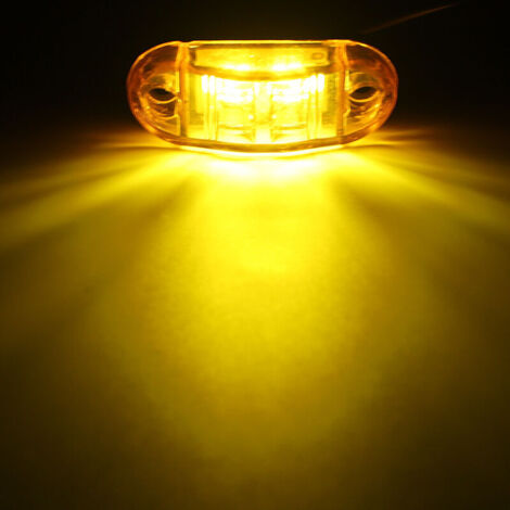 Feux De Position Latéraux LED 12V/24V - Lot De 4 - IP68 - Pour Camion, Camping-car, Remorque - Couleurs Au Choix