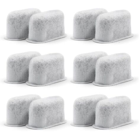 Lot de 12 filtres à café à charbon actif, filtres à eau de rechange non tissés à charbon pour cafetières. (1/5)