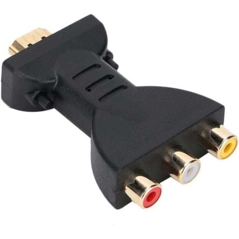 Convertisseur audio HDMI vers RCA, adaptateur HDMI vers AV, rouge, blanc, jaune, synchronisation audio et vidéo 1080p (1/5)