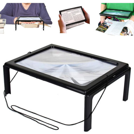 La loupe de lecture à lumière LED est pliable et convient à la lecture, à l'observation, aux personnes âgées ou aux personnes ayant des problèmes de vision. (1/5)
