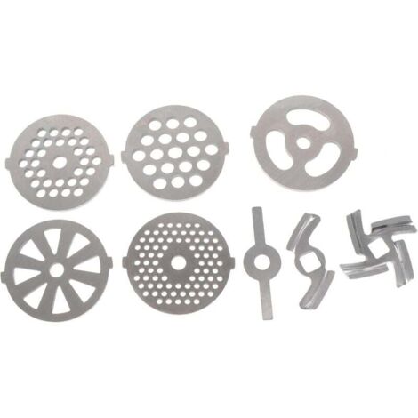 8 Pièces Accessoires Pour Hachoir à Viande Hachoir à Viande Alimentaire Hachoir à Viande Manuel Pièces De Meulage Machine à Farcir Les Saucisses Acier Inoxydable Annexe Mixeur (1/5)
