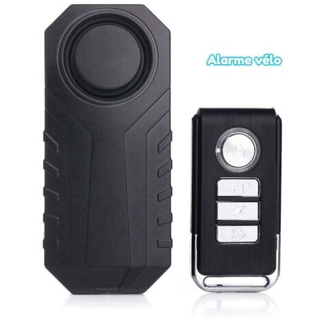 Alarme Antivol Vélo, Alarme Trottinette Moto – Alarme Scooter Vibration Sans Fil – pour Vélo, Quad, Moto,Trottinette, sac, bagage – Avec Télécommande et Capteur Vibrations – Antivol avec Sirène (1/5)