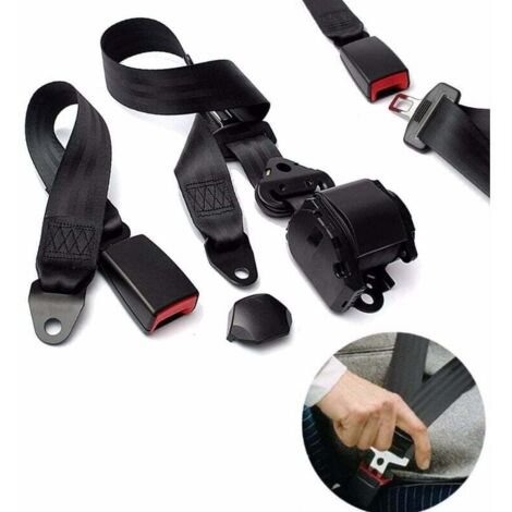 Ceinture de sécurité 3 points rétractable réglable universelle pour Go Kart Club Golf chariot véhicule camion (1/5)
