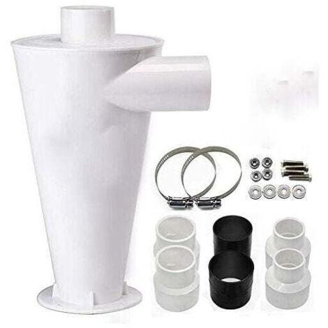Dépoussiéreur à cyclone,Aspirateur séparateur collecteur de filtre,Kits d’accessoires Dépoussiéreur à cyclone,Cyclone Filtre pour aspirateur Collecteur de Poussière Séparateur Industriel (1/5)