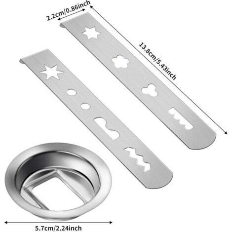 Pack 3 Accessoires Hachoir à Viande - Embouts à Douilles Biscuits Et Pâtisserie (Modèle 5)