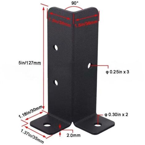 Kit Montage Poteau Acier Inox 304 - Supports 250mm Avec Collier Réglable 300mm Pour Boîte Jonction Étanche Extérieure