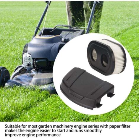 Jeffergarden Ensemble de couvercle de filtre à air 2 pièces pour tondeuse à gazon à moteur à