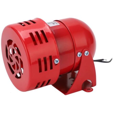Sirène de Buzzer d'Alarme Industrielle Extérieure 110dB MS-190 Rouge
