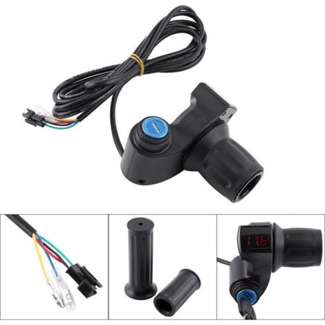 Poignée D'accélérateur électrique, Papillon Universel pour câble de Scooter avec câble pour Mini vélo Electrombile (1/5)