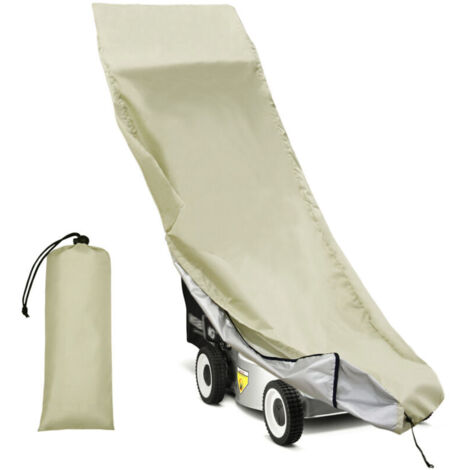 Housse de protection pour tondeuse à gazon, housse de protection robuste en tissu Oxford 600D, imperméable, anti-poussière, ajustement universel, housse de tondeuse poussée