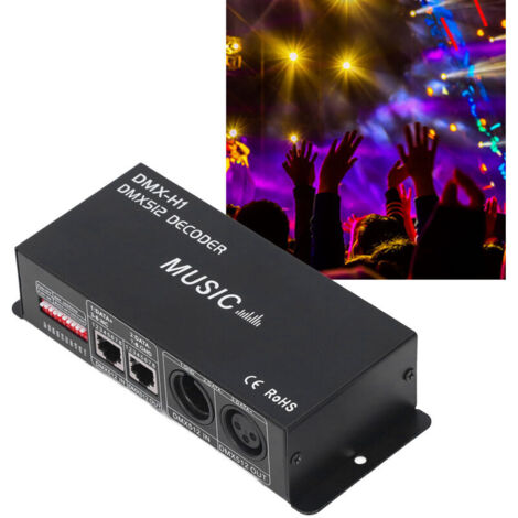 DMX Contrôleur, DMX 512 Console, 4 Canaux Equipment pour DJ Disco Light Party scène Eclairage de Chambre Salon Salle (1/5)
