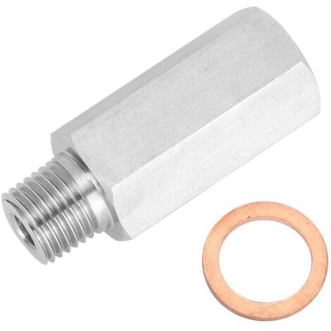 Jeffergarden Adaptateur universel de cylindre de moteur de voiture 1/4NPT 1/8 T304 jauge de pression d'huile en acier (1/5)