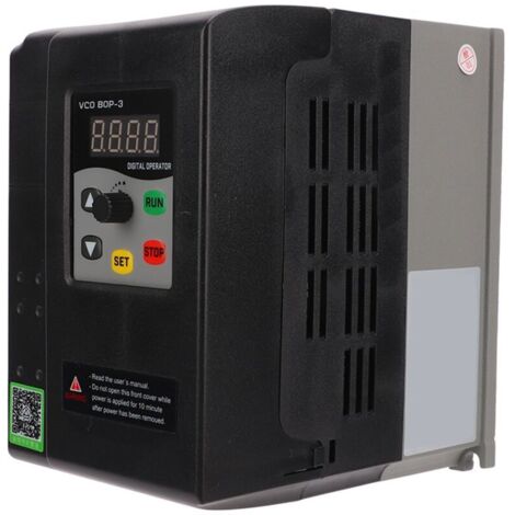 Entraînement à fréquence variable, Bonne Dissipation Thermique Entrée 380-440V Sortie 0-440V Convertisseur de Fréquence triphasé pour équipement Industriel (3kw) (1/5)