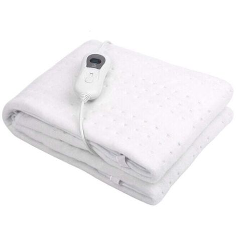Surmatelas Chauffant Électrique 150x80cm avec Arrêt Automatique, Couverture thermique, Chauffe-matelas réglable à 3 Niveaux de Températures (1/5)