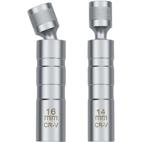 Comforty Zündkerzenschlüssel-Set (14 & 16 Mm) – Magnetisch, Dünnwandig & 360° Gelenkig – Für Enge Räume