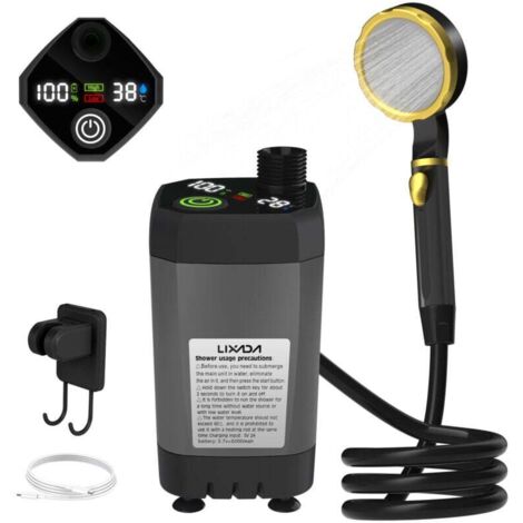 Zoelele Douche De Camping Avec Batterie 7800mAh – Portable, Réglable Et Super Pratique Pour Vos Aventures