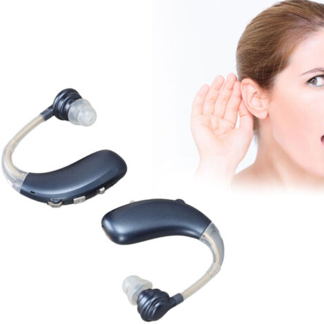 Appareil Auditif Rechargeable - 2 Pièces - Aide Auditive Pour Malentendant - Neuf