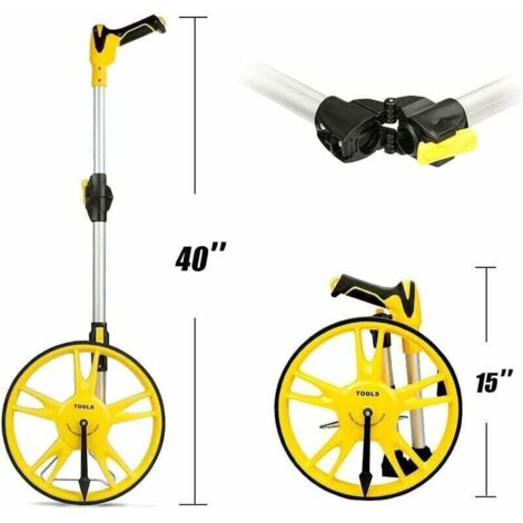 Alomejor Curvimètre – Jauge De Mesure De Carte En Aluminium/ABS, 9,5 Cm, 30g, Pour Randonnée, Camping, Cyclisme