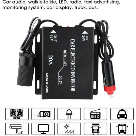 Pour Autoradio Jeffergarden Convertisseur D'alimentation De Voiture Haute Puissance Convertisseur 220v 12v