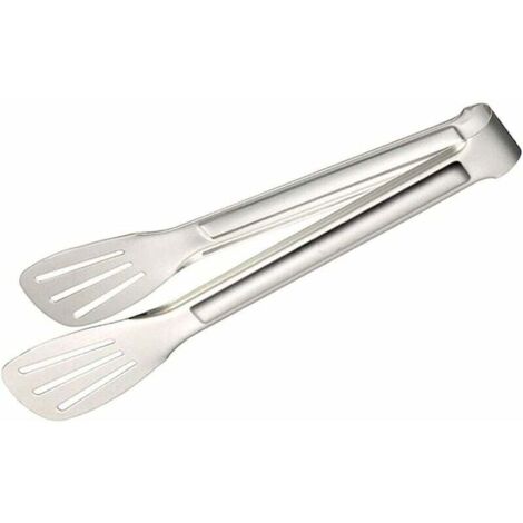 Tongs de Cuisine, Pince Barbecue en Acier Inoxydable, Pince de Cuisson, Cuisson en Acier Inoxydable et Revêtement en Plastique Poignée Pince (1/5)