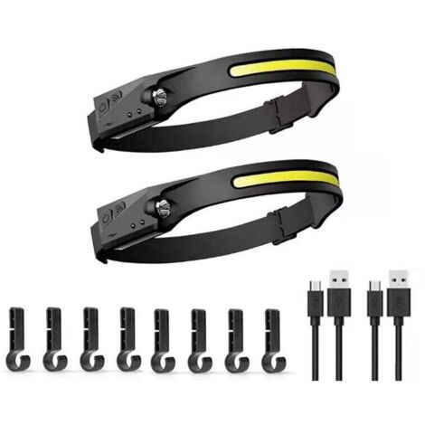 Lampe Frontale Led Rechargeable USB Torche Frontale Puissante Avec 400lm 8 Modes Declairage Ipx4 Etanche Detecteur De Mouvement Pour Peche Camping Randonnee Cyclisme Lecture 91734337