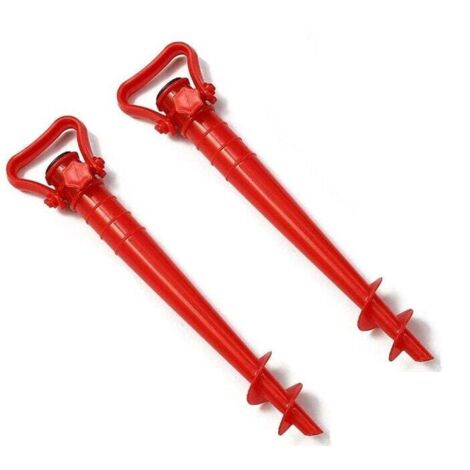2 pièces Support de parasol, manchon de sol, chevilles de sol de plage, pour parasol universel