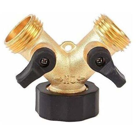 Kanana 2-voies Y-Distributeur pour Zulaufschläuche, 3/4 Pouces pour Connexion de 2 Appareils (YV03) (1/5)