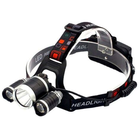 Victoper Lampe Frontale Rechargeable 11 LED - 25000 Lumens, 12+12 Modes, Détection De Geste, IPX5 Étanche Pour Camping, Course Et Pêche