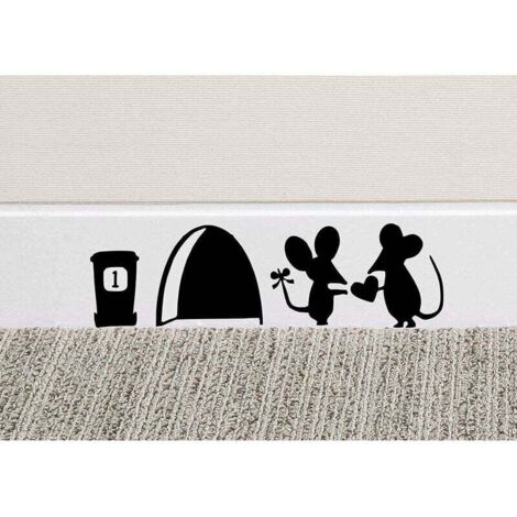 Sticker Mural en Vinyle Motif Souris (1/5)