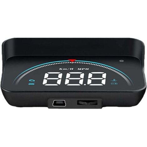 M8 HUD Affichage tête Haute Voiture ,Affichage De Voiture De Jauge ODB 3.5 Pouces Affichage Tête Haute OBD2 HUD Projecteur Affichage De Voiture Numérique Pour Voiture Multifonction Portable(noir) (1/5)