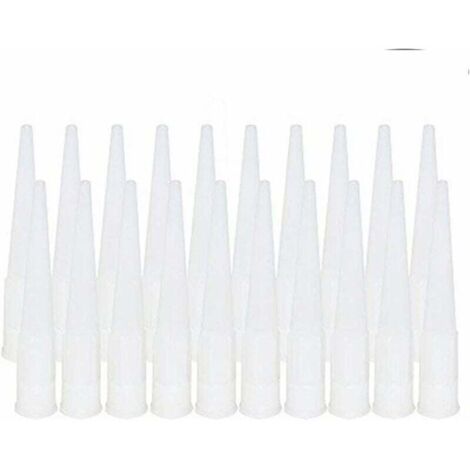 20 Pièces Cartouche Douilles Silicone Douilles embouts de Remplacement en Silicone Pointes Cartouche Cartouche Buses Buses(Diamètre intérieur de l'interface : 15 mm) (1/5)