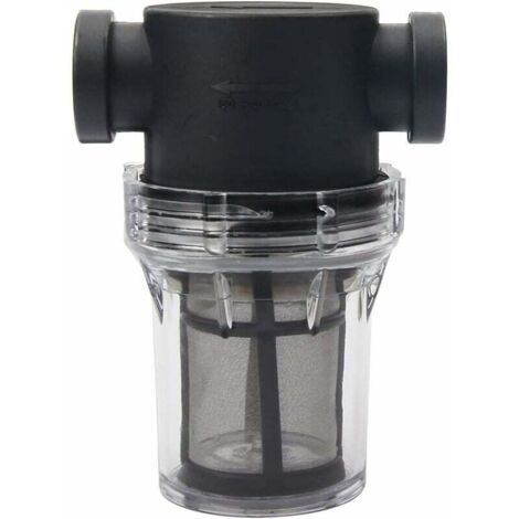 Pipeline Filtre pour pompe à eau 1/2" avec tamis en acier inoxydable 100 mailles, filtre en maille en ligne pour arrosage du jardin (1/5)
