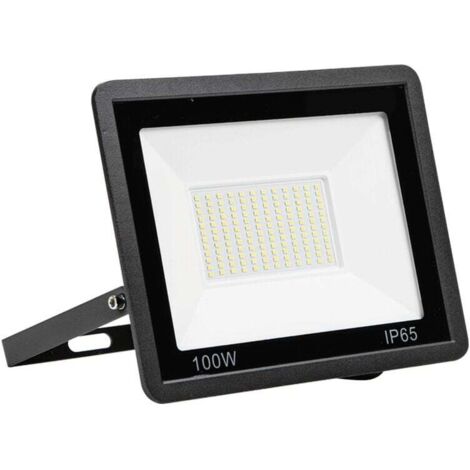 Projecteur LED Exterieur 100W, IP66 6500KImperméable Spot LED Extérieur, Blanc Froid Eclairage de Sécurité LED, Luminaire Exterieur Pour Patio, Terrasse, Jardin, Garage, Usine