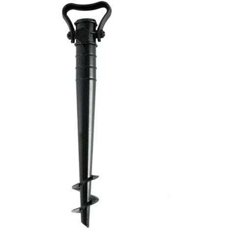 Piquet de parasol, Piquet de sol portable pour parasol, ancrage au sol pour plage, pêche, jardin, patio (1/4)