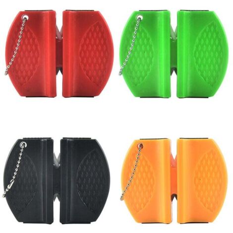 4 pièces aiguiseur de Couteau Mini Tige en céramique Couteau aiguiseur de Pierre à aiguiser Portable Type Camping Poche affûtage Couteaux Pierre Useful and Fashion (1/5)