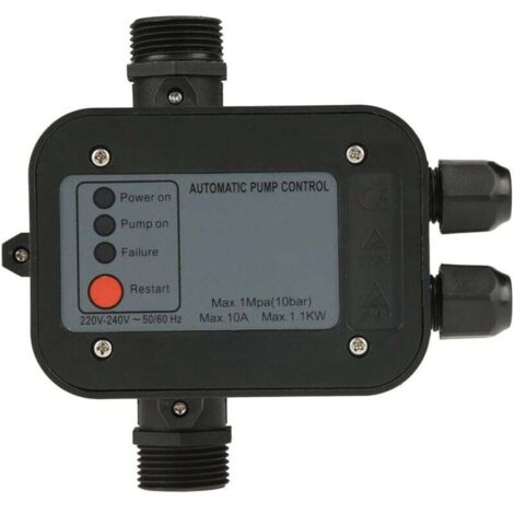 Contrôleur de pression pour pompe - Pressostat 10 bar sans câble - 220V Pressostat Pompe à Eau Contrôleur