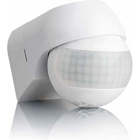 Infrarouge Détecteur de Mouvement - pour l'intérieur et l'extérieur Portée jusqu'à 30m à 180° Rotatif Inclinable (1/5)